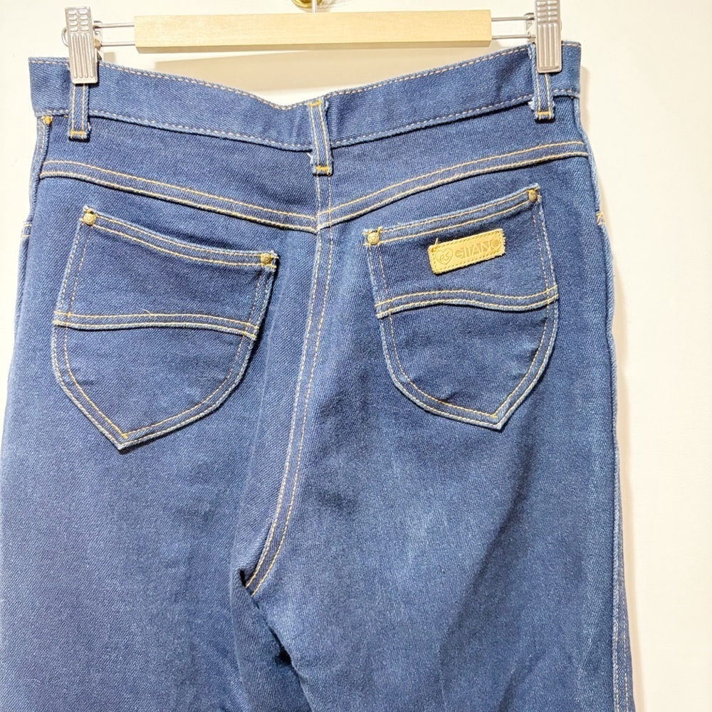 Vintage Gitano Dark Wash Jeans Size 29 Straight Leg Mom Jeans 80s 90s Retro - Picture 7 of 13